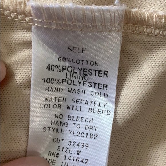 She + Sky Beige & Black Short Romper Size Medium - Picture 5 of 6